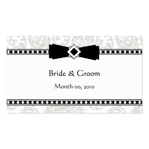 Wedding Website business cards (front side)