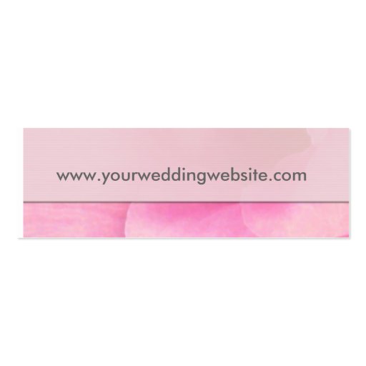 Wedding website gift tag cards business card (front side)