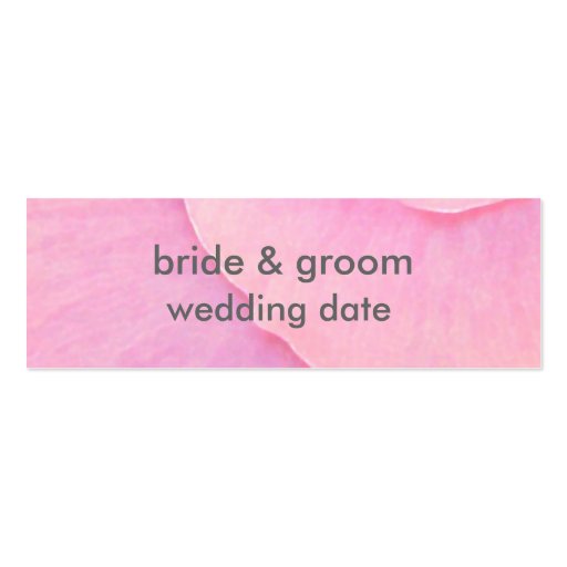 Wedding website gift tag cards business card (back side)