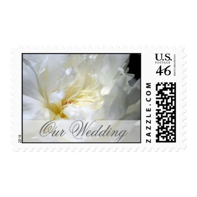 Wedding White Flower Postage Stamp I