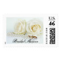 Wedding White Roses - Bridal Shower postage by plannedtoperfection Wedding White Roses - Bridal Shower postage