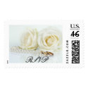 Wedding White Roses - RSVP postage