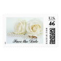 Wedding White Roses - Save the Date postage by plannedtoperfection Wedding White Roses - Save the Date postage