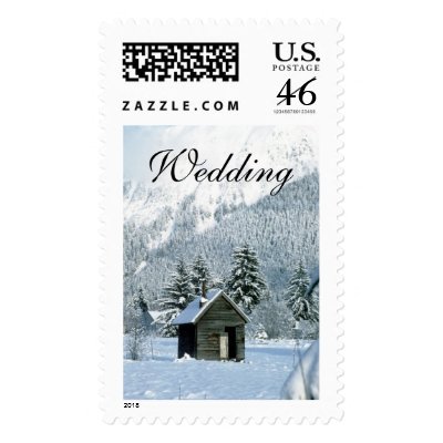Wedding Winter Holiday Wedding Winter Wedding Stamp