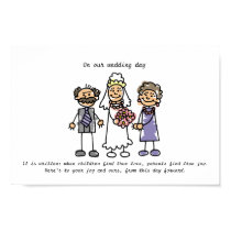 Wedding Wish for Bride's Parents posters
