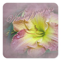 Wedding - Wishing You Joy Square Stickers