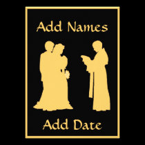 Wedding with Priest Card invitations
