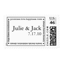 Wedding Words Postage stamps