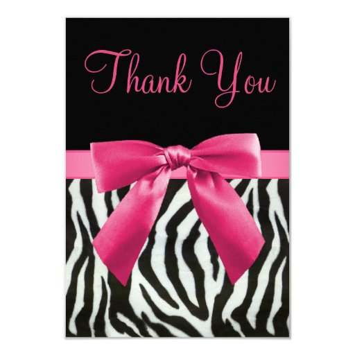 pink and zebra wedding invitations wedding zebra stripes pink printed bow thank you custom pink and zebra wedding invitations wedding zebra stripes pink printed bow thank you custom