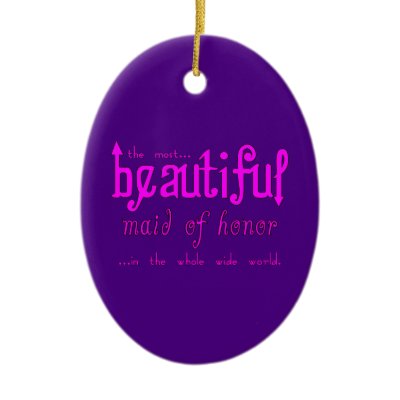 Weddings Favors &amp; Tokens : Beautiful Maid of Honor Christmas Ornaments