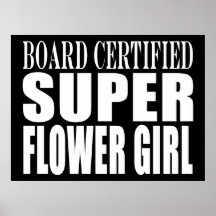Weddings Favors Tokens & Thanks Super Flower Girl Print