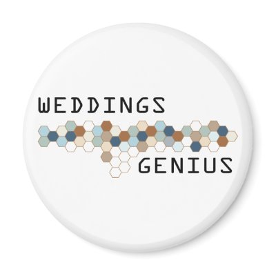 Weddings Genius Fridge Magnet