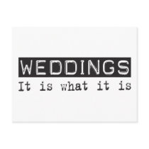 Weddings It Is postcards by busybrain Weddings It Is postcards