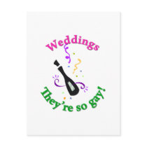 Weddings; They're So Gay! Post Cards