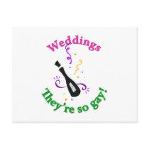 Weddings; They're So Gay! Post Card