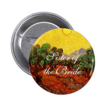 weddings. Vincent van Gogh Olive Trees Button
