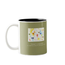 "Wedges" Watercolor mugs