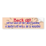 Wedgie Bumper Sticker
