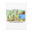 Wedgie Support Group Cartoon Gifts & Collectibles postcards