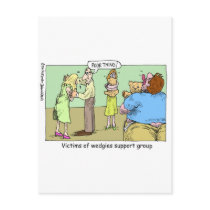 Wedgie Support Group Cartoon Gifts & Collectibles postcards