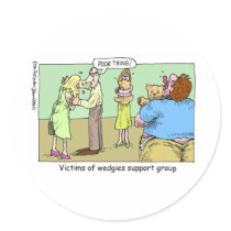 Wedgie Support Group Cartoon Gifts & Collectibles stickers