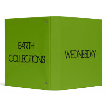 WEDNESDAY EARTH COLLECTIONS BINDERS.