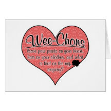Wee-Chon Paw Prints Dog Humor Card