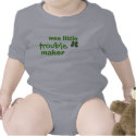 Wee Little Trouble Maker Irish Infant Creeper t-shirts