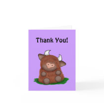 Wee Moo - Thank You Cards