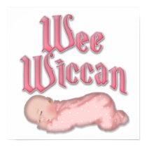 Wee Wiccan New Born Baby Shower Gift Poster posters