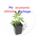 weed[1], My, package.., economic, stimulus stickers