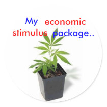 weed[1], My, package.., economic, stimulus stickers