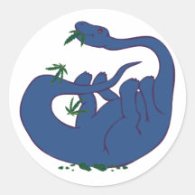Weed Historic Round Stickers