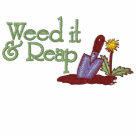 ladies_fitted_polo - Funny text for gardeners and landscapers. . Embroidered gardening design features a trowel, dandelion weed and text saying... Weed it and Reap.