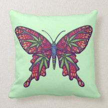Weed Throw Pillow