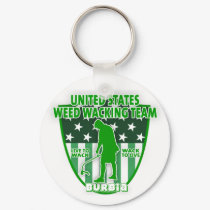 Weed Wacking Team Keychain by burbia Weed Wacking Team Keychain