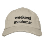 weekend mechanic embroidered hats