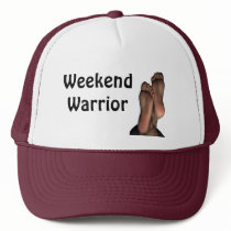 Weekend Warrior Funny Hat by kahmier Weekend Warrior Funny Hat