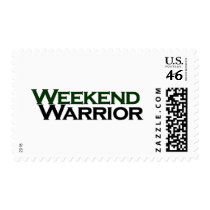 Weekend Warrior Postage Stamp
