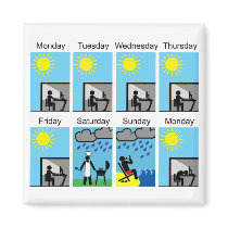 Weekend Weather Always Sucks magnets