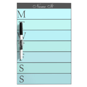 Weekly Day Planner Calendar List to Do Dry-Erase Whiteboards