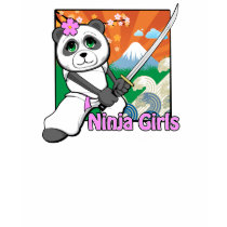 WeeMad Ninja Girls T-shirt by weemad WeeMad Ninja Girls T-shirt