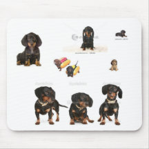 weenie dog mousepad