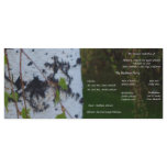 Weeping Birch Wedding Program Personalized Rack Card