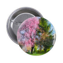 Weeping Cherry and Evergreen buttons
