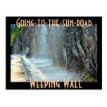 Weeping Wall, Going-to-the-sun-road Post Card