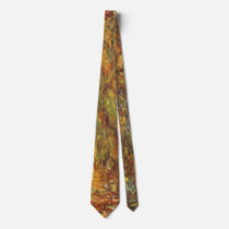 Weeping Willow by Claude Monet Necktie