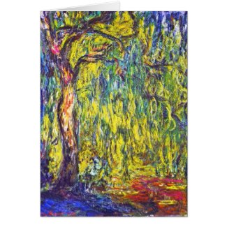 Weeping Willow Claude Monet Cards