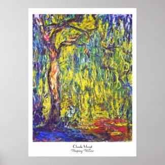 Weeping Willow Claude Monet Print