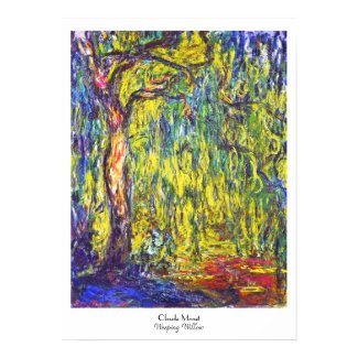 Weeping Willow Claude Monet Print